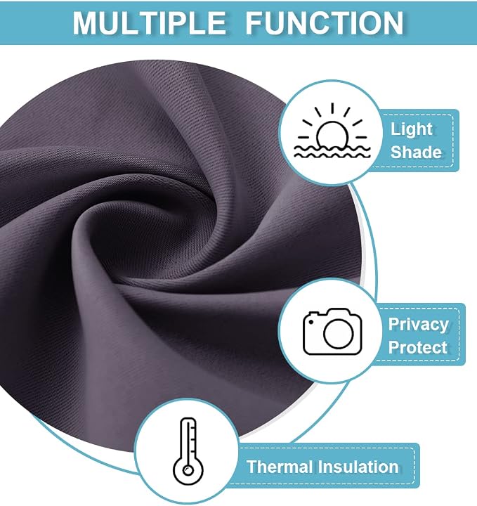 RYB HOME Blackout Curtains for Bedroom - Image 5