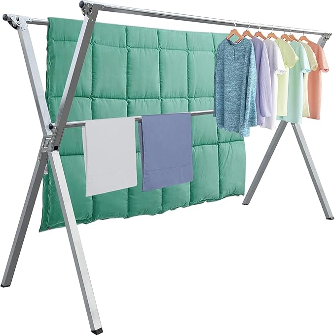 Clothes Drying Rack Folding Indoor Outdoor, Foldable Portable Laundry Drying by AZHZOLSK