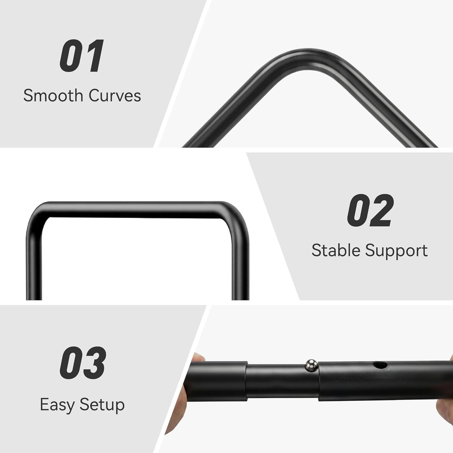 WOWMAX L-Shaped Metal Support Frame for Our Boho Floor Sofa, Freestanding Sofa Bracket Accessory, Easy Assembly, Sturdy Back Support, Sofa Not Included