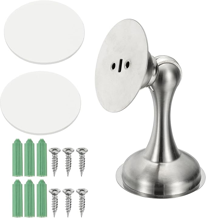 uxcell Magnetic Door Stopper, Stainless Steel Heavy Duty Door Holder, No by uxcell