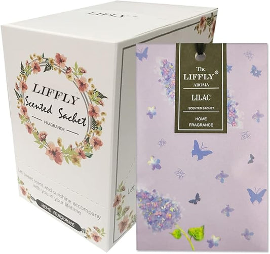 14 Packs Lilac Scented Sachets Bag by LIFFLY
