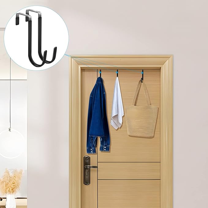 FYY Over The Door Hooks, 10 Pack Door Hangers Hooks - Image 6