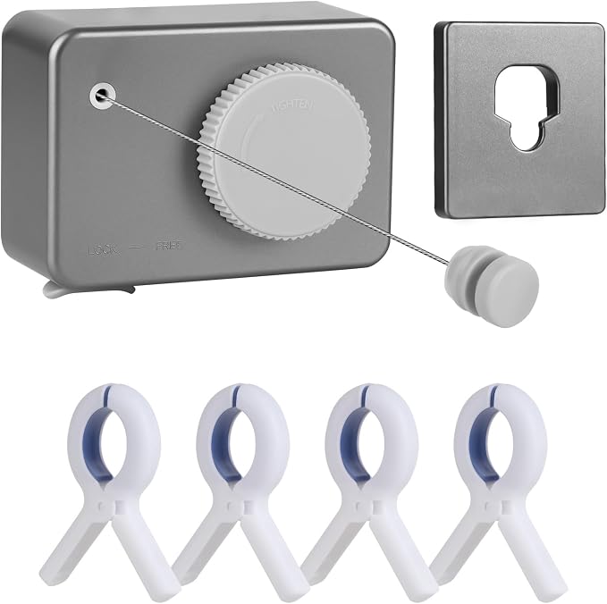 Retractable Clothesline Indoor/Outdoor, Anti-Sag by Unknown
