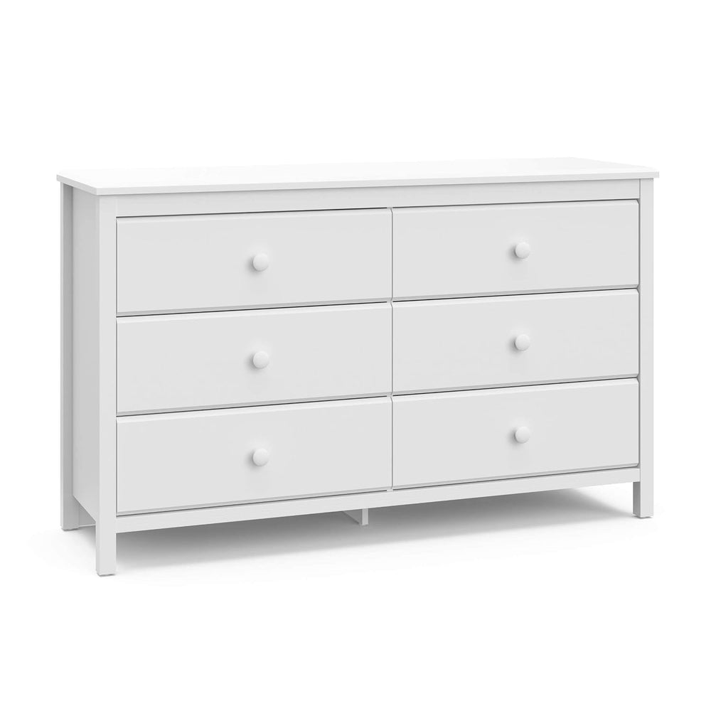 Storkcraft Alpine 6-Drawer Dresser, White