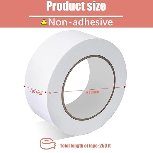 Drywall Paper Tape, 2” x 250 ft Ultra-Thin Fiber Paper Drywall Joint Tape - Image 2
