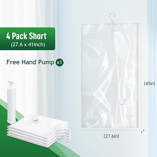 Hanging Vacuum Storage Bags For Clothes - Image 2