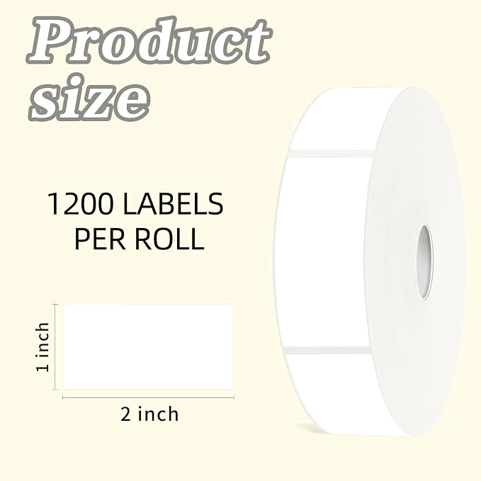1200 Blank Removable Freezer Labels Water Oil Resistant - Image 3