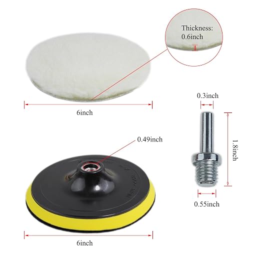 Car Foam Polishing Buffing Kit, Polishing Buffing Pads, Wool Pads, Polishing & - Image 2