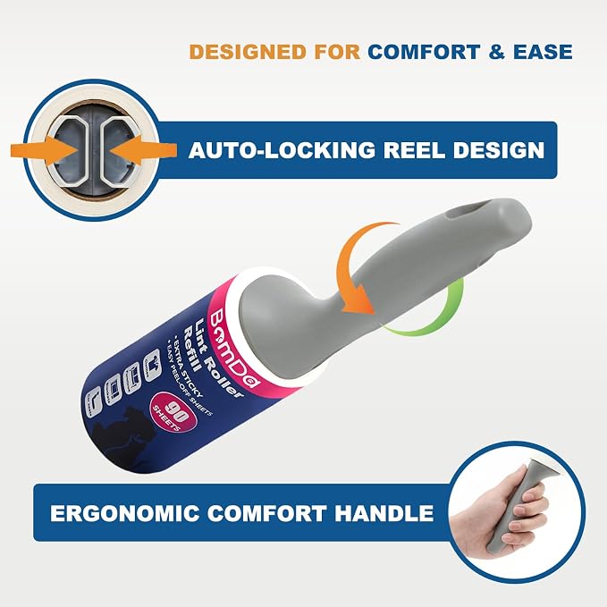 Extra Sticky Lint Roller for Pet Hair, Lint Rollers 1000 Sheets, Pet Hair Lint - Image 2
