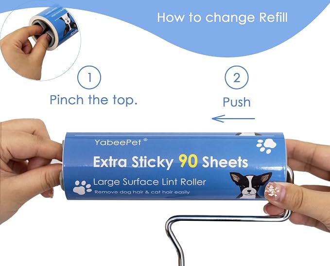 Extra Sticky Large Surface Lint Roller, 6.3'' Giant Lint Roller - Image 3