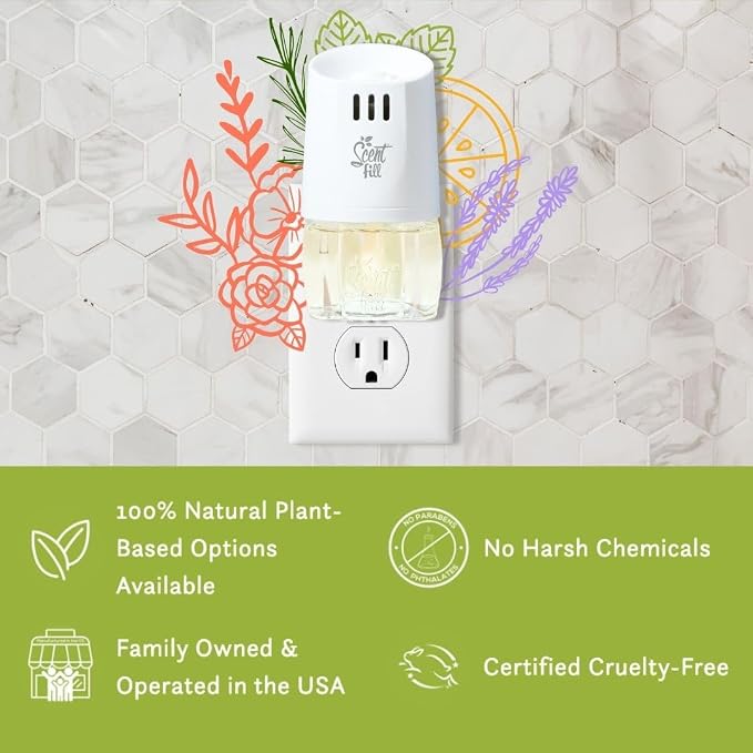 Scent Fill 100% Natural Eucalyptus Plug in Air Freshener, Scented Oil Refills - Image 9