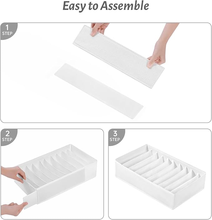 4 Packs T-shirt Drawer Organizers - Image 5