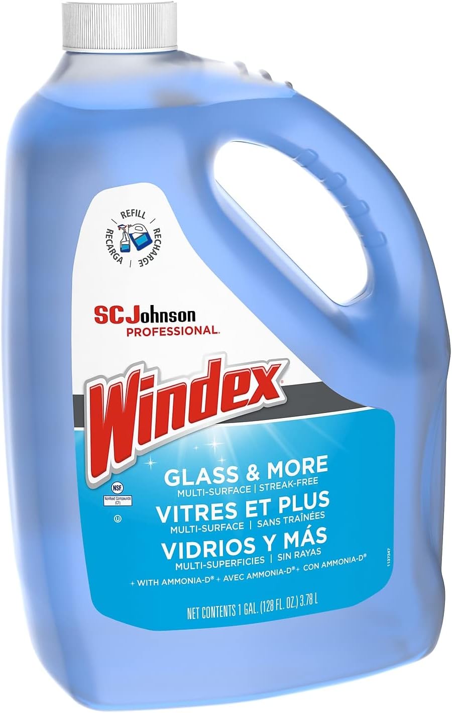Windex Unscented Glass 1 gallon