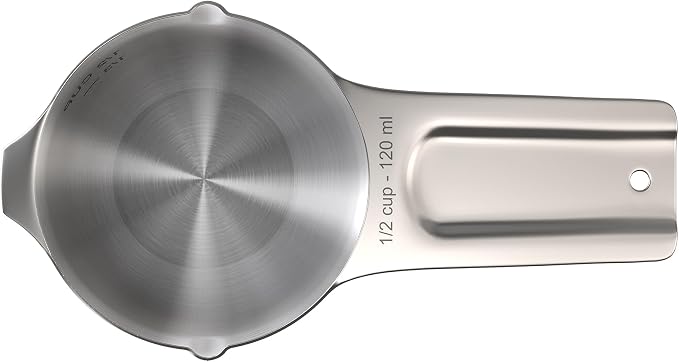 Color Up ½ Cup Measuring Cup – Premium Chrome Stainless Steel, Accurate - Image 5