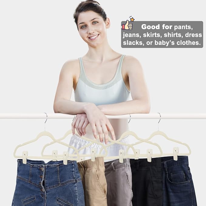 Velvet Hanger Clips - Image 2
