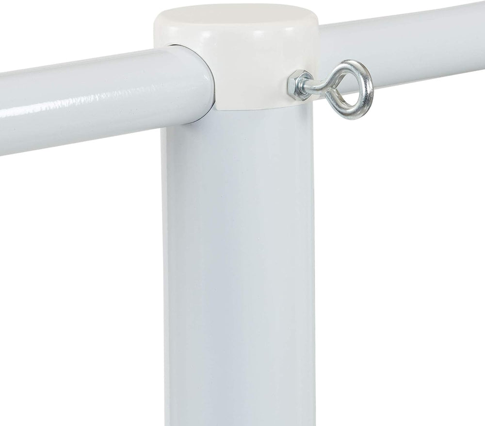 Household Essentials Mega Outdoor Clothesline T‑Post, Galvanized Steel Single...