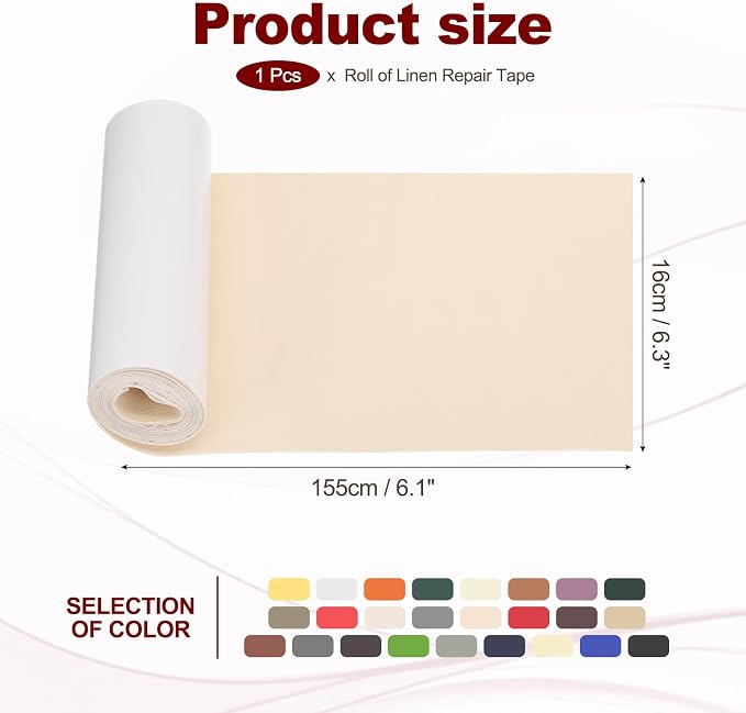 PATIKIL Leather Patches Tape for Furniture, 6.3 x 61 Inch Self Adhesive Vinyl - Image 2