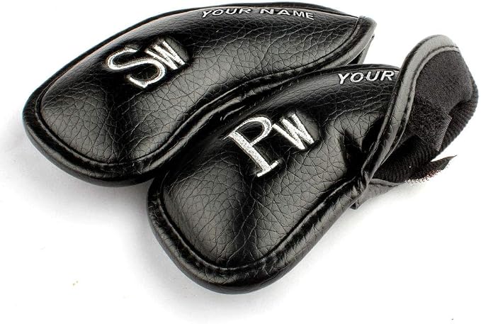 CRAFTSMAN GOLF 12pcs or 1pc Thick Synthetic Leather Golf Iron Head Covers Set - Image 4