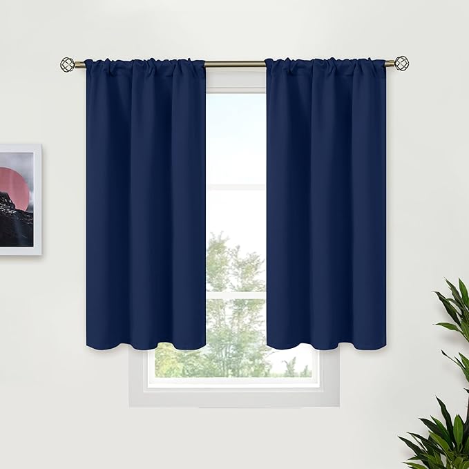 BGment Navy Blue Blackout Curtains by BGment