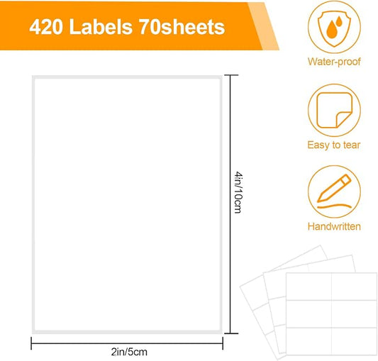 Joyberg Storage Box Labels, Tear-Resistant, No Residue, - Image 2