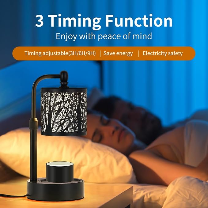 Tree Candle Warmer Lamp, LED Colors Changing Candle Warmer - Image 3