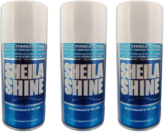 Sheila Shine 3 x 10 Oz. Stainless Steel Cleaner and Polish Aerosol Spray by SheilaShine