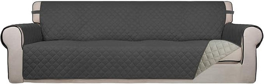 PureFit Reversible Quilted Sofa Cover, Water Resistant Slipcover Furniture by PureFit