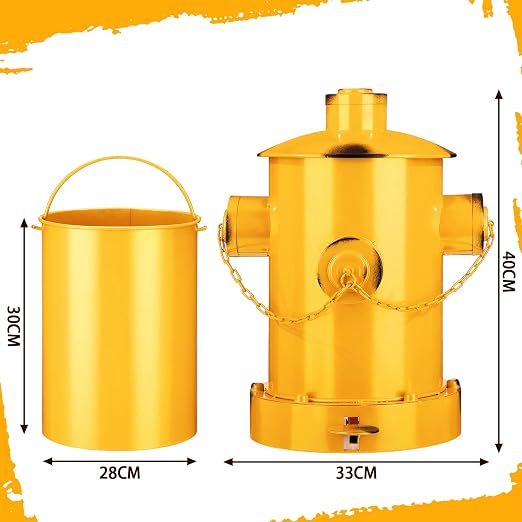 Hoolerry Fire Hydrant Trash Can Retro Creative Garbage Can - Image 2