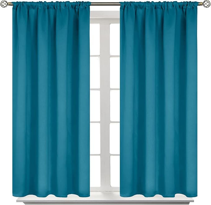 BGment Peacock Blue Blackout Curtains by BGment
