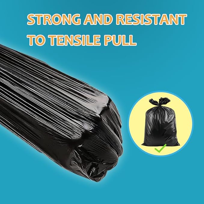 55-60 Gallon Black Trash Bags 200 Bags by RayPard Extra Large Multi-Use Heavy - Image 4