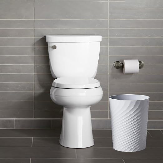 Small Bathroom Trash Can 1.8 Gallon Wastebasket Recycling Bin - Image 3