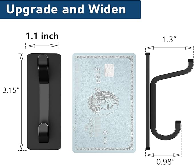 Wall Hooks for Coat and Towel: 13LB Adhesive Door Hanger Stick on - Image 4