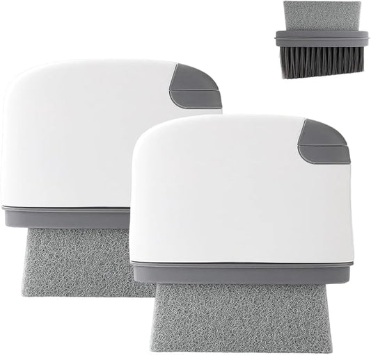 2 in 1 Groove Cleaning Brush, Upgraded Crevice Cleaning Brush & Magic Window by GotoPolishWiz