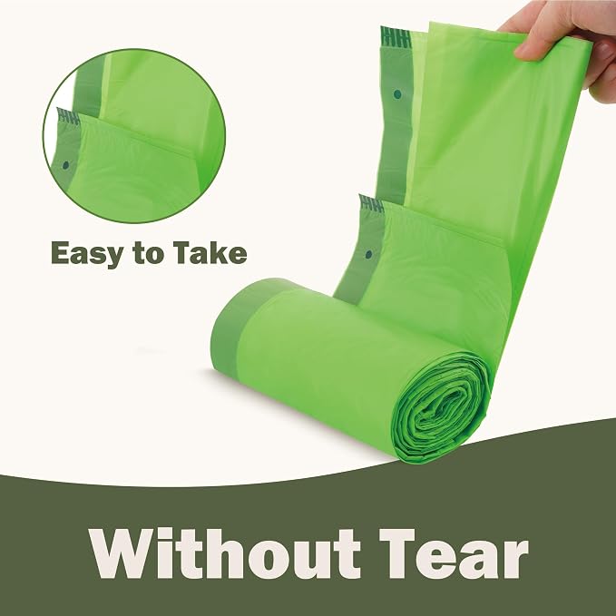 Compost Bags 5 Gallon with Drawstring Tear Off 20 Liter Extra Thick 0.78 Mils - Image 2