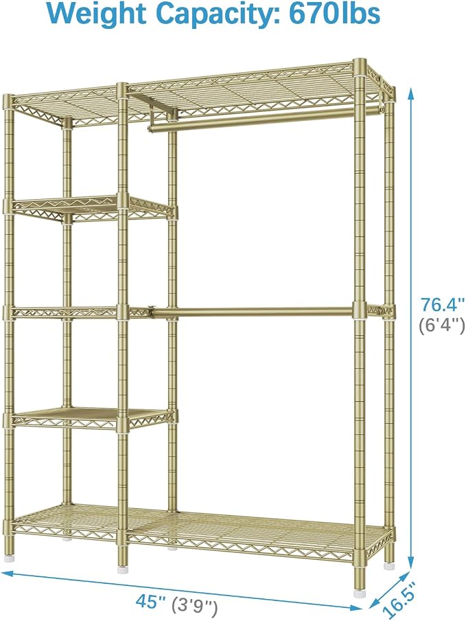 VIPEK V7 Clothes Rack Heavy Duty Max Load 670lbs, Garment Rack - Image 6