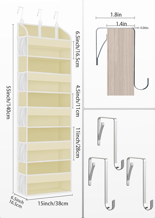1 Pack Over The Door Storage Organizer - Image 4
