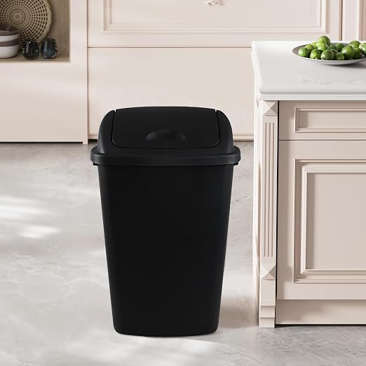 Teyyvn 13 Gallon Tall Kitchen Swing Lid Garbage Container - Image 4