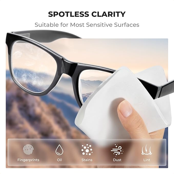 K&F CONCEPT 2 Pack Lens Cleaning Cloth | Microfiber Cleaning Cloth | Glasses - Image 2