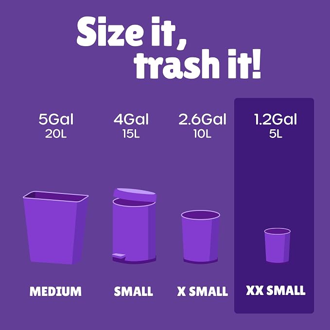 FORID Small Trash Bags 1.2 Gallon Colored - Image 2