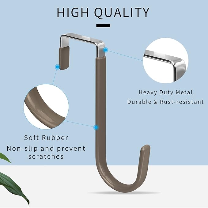 FYY Over The Door Hooks, 4 Pack Door Hangers Hooks - Image 3