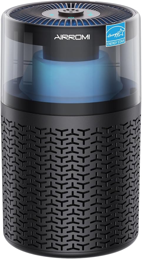AIRROMI Air Purifiers for Bedroom Home, Activated Carbon Filter Cleaner by AIRROMI