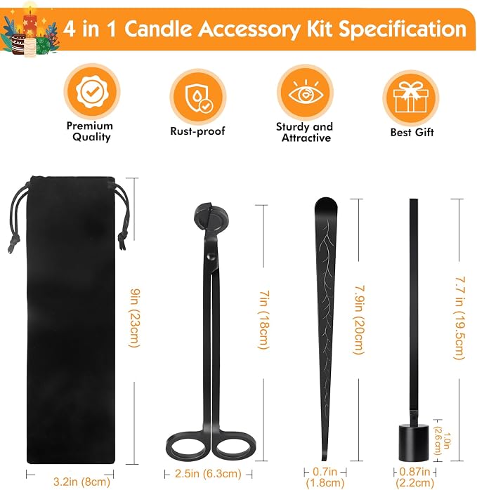 4 in 1 Candle Accessories Kit - Image 2