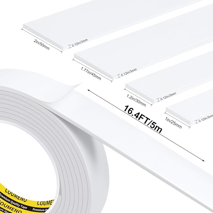 Single-Sided EVA Foam Tape, Single-Sided Sealing Strip Foam Pad Sponge Tape - Image 2