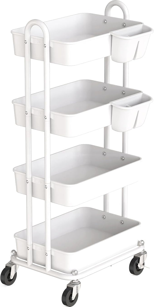 Simple Houseware 4-Tier Multifunctional Rolling Utility Cart by SimpleHouseware