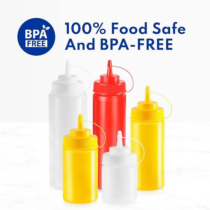 New Star Foodservice Squeeze Bottles, Wide Mouth, 16 oz - Image 8