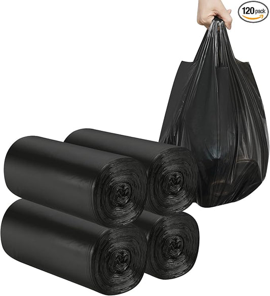 2-4 Gallon Portable Trash Bags, Bedroom Trash Can, Strong Trash Bags（Black） by Yourlifelittleassistant