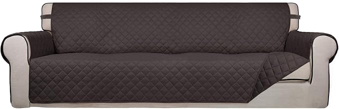 PureFit Reversible Quilted Sofa Cover, Water Resistant Slipcover Furniture by PureFit
