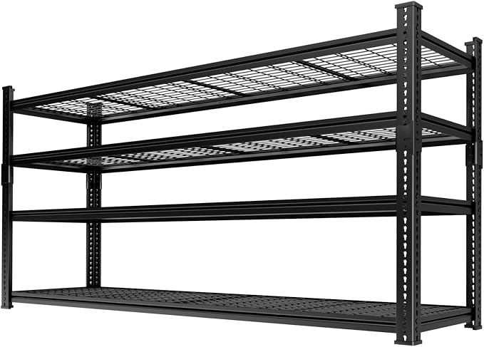 Storage Shelves Heavy Duty, 4-tier Adjustable Metal Industrial Utility Shelf - Image 7