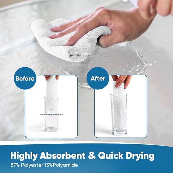 Orighty Microfiber Cleaning Cloths, 75 Sheets Shop Towels, Reusable Paper - Image 5