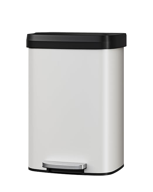 Garvee 13 Gallon / 50 Liter Metal Trash Can by Garvee